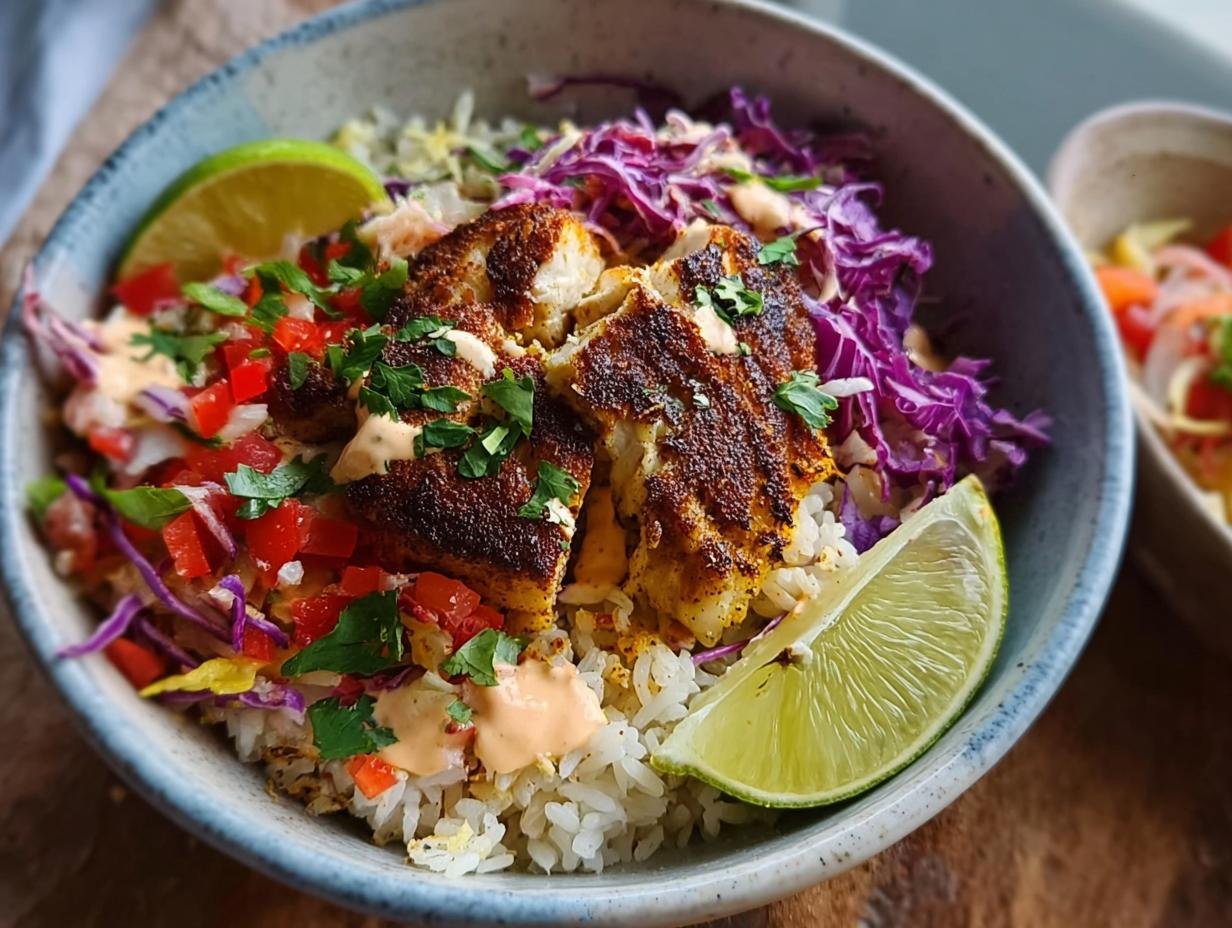 Perfect Baja Fish Taco Bowls in 1 Hour - Baja Fish Taco Bowls - main visual representation