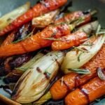 Balsamic Roasted Fennel Carrots