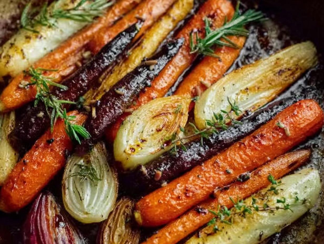 Balsamic Roasted Fennel Carrots: Amazing Flavor 2 Balsamic Roasted Fennel Carrots: Amazing Flavor - Balsamic Roasted Fennel Carrots - additional detail