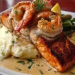Cajun Salmon Shrimp Creamy