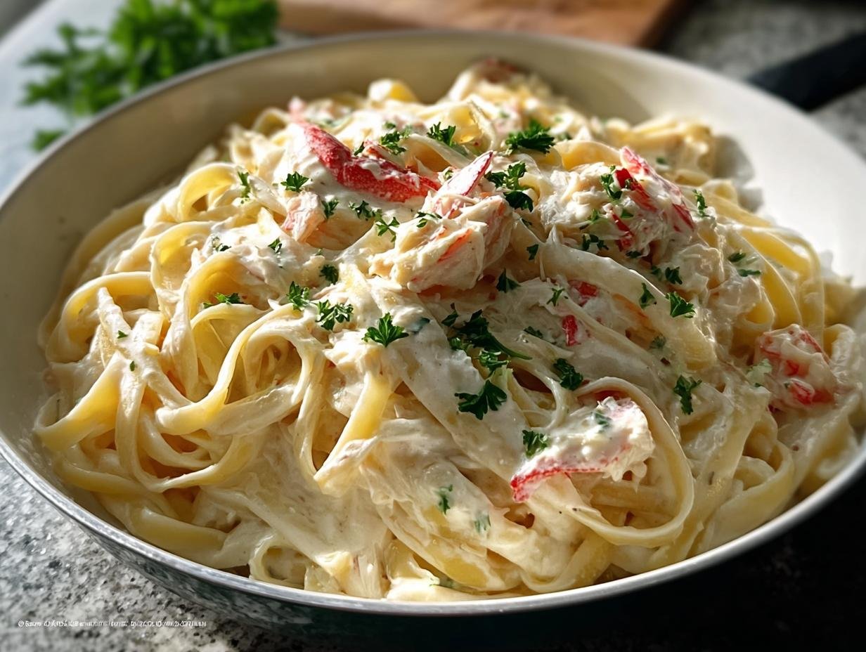 Amazing Crab Fettuccine Alfredo 30-Min Magic - Crab Fettuccine Alfredo - additional detail