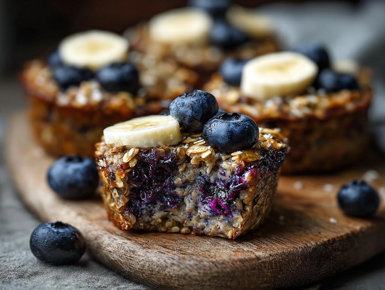 Healthy Blueberry Banana Oatmeal: 2 Amazing Cups - Delicious baked oatmeal cups with blueberries and bananas