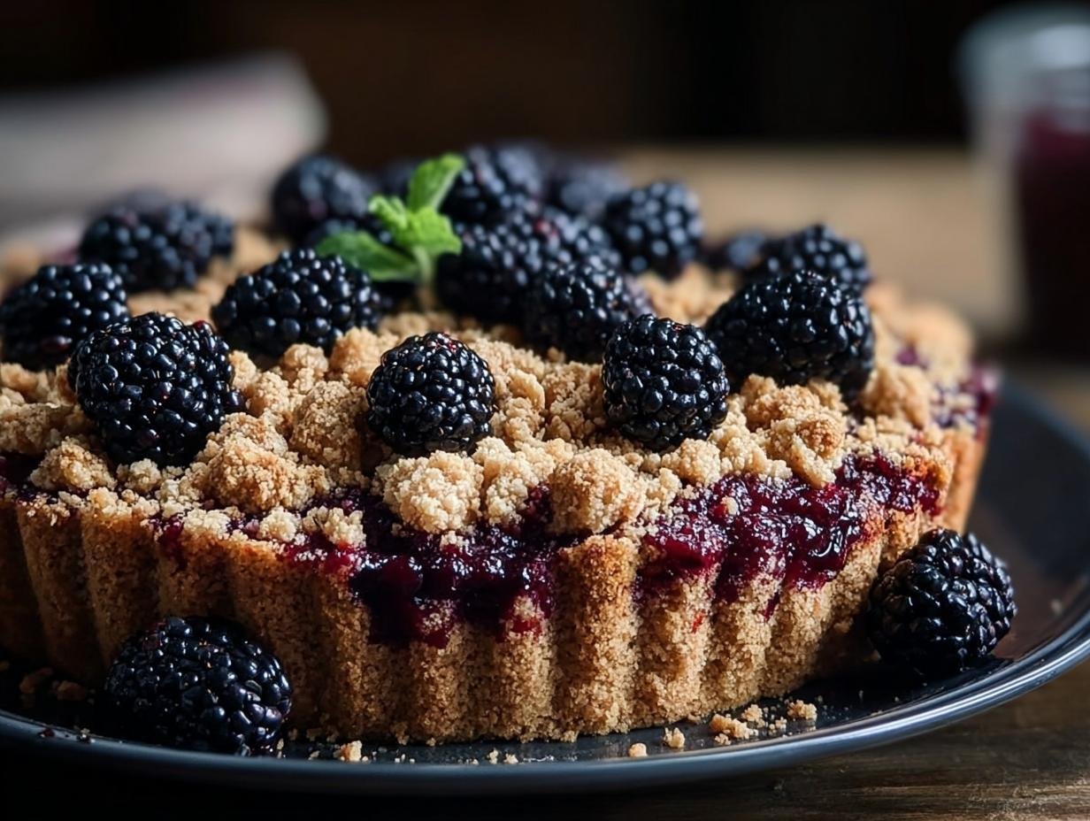 Heavenly Jammy Blackberry Almond: Astonishing 1-Bake Cake 2 Heavenly Jammy Blackberry Almond Crumble Cake with fresh blackberries and almond topping