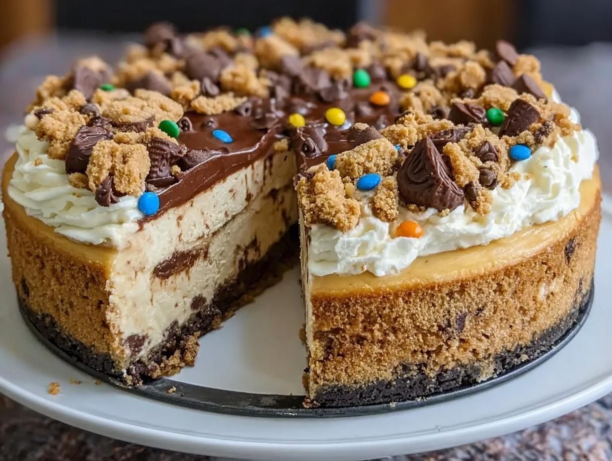 Monster Cookie Dough Cheesecake: Your New Favorite - Monster Cookie Dough Cheesecake - main visual representation