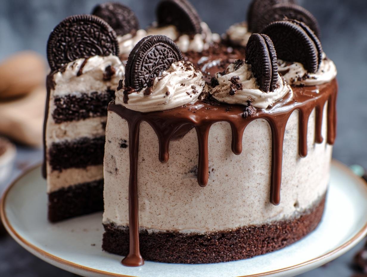 Awesome Oreo Chocolate Drip Cake: 1 Delicious Recipe - Oreo Chocolate Drip Cake - additional detail