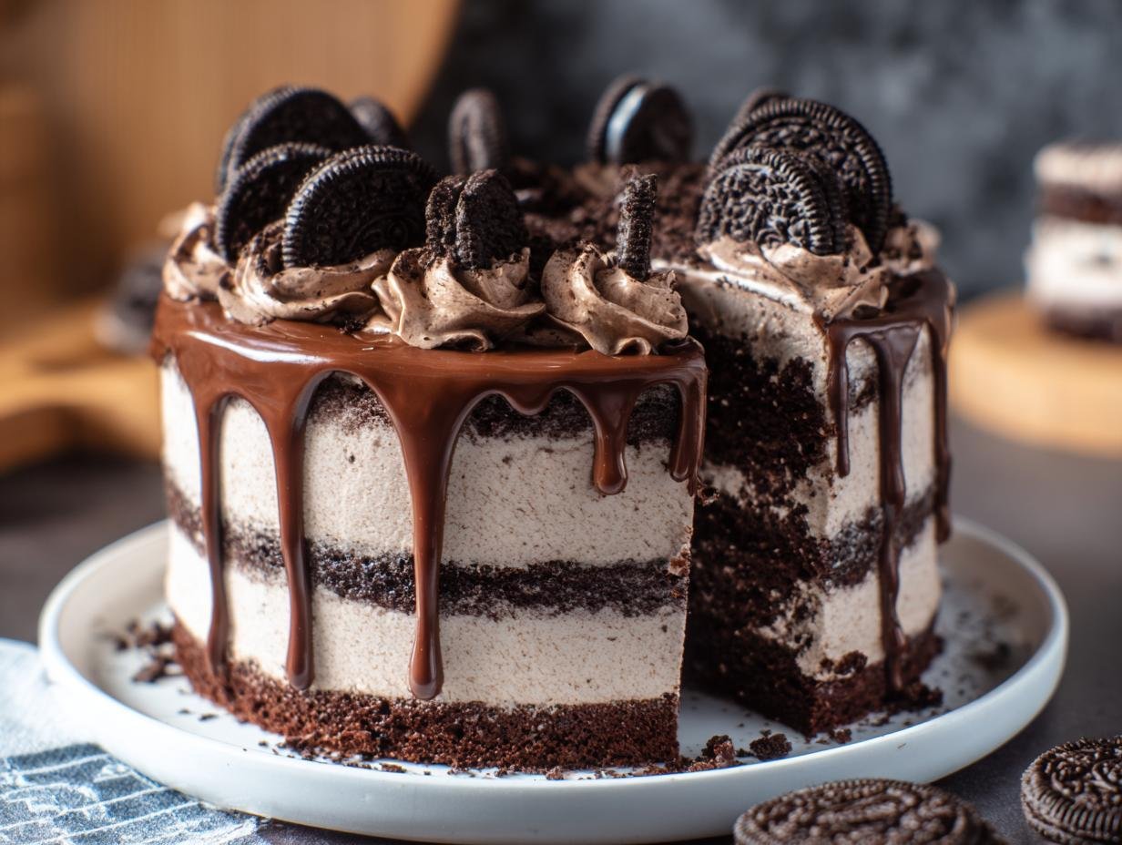Awesome Oreo Chocolate Drip Cake: 1 Delicious Recipe - Oreo Chocolate Drip Cake - additional detail