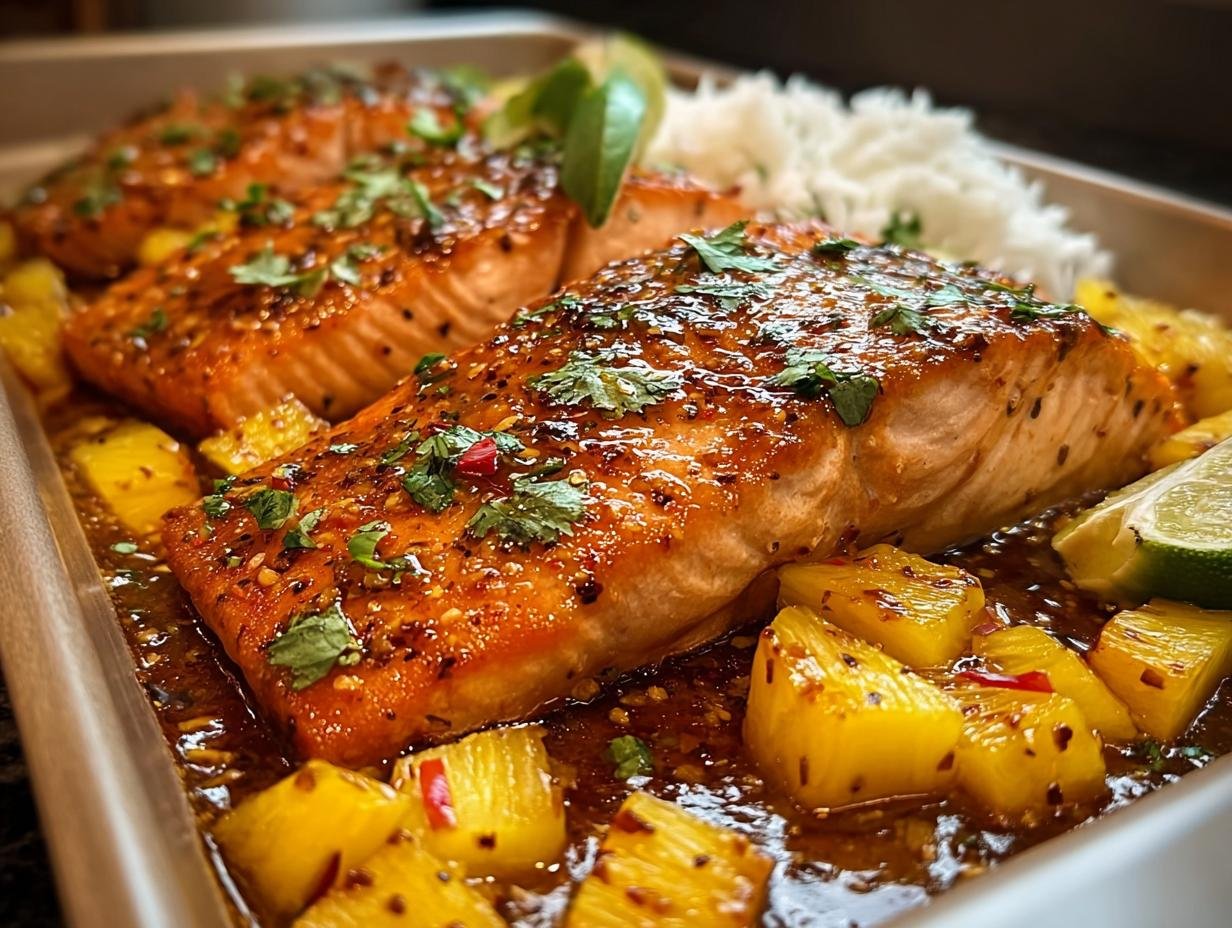 Pineapple Chipotle Salmon: 1 Flavorful Sweet Glazed Dish 1 Pineapple Chipotle Salmon Sweet