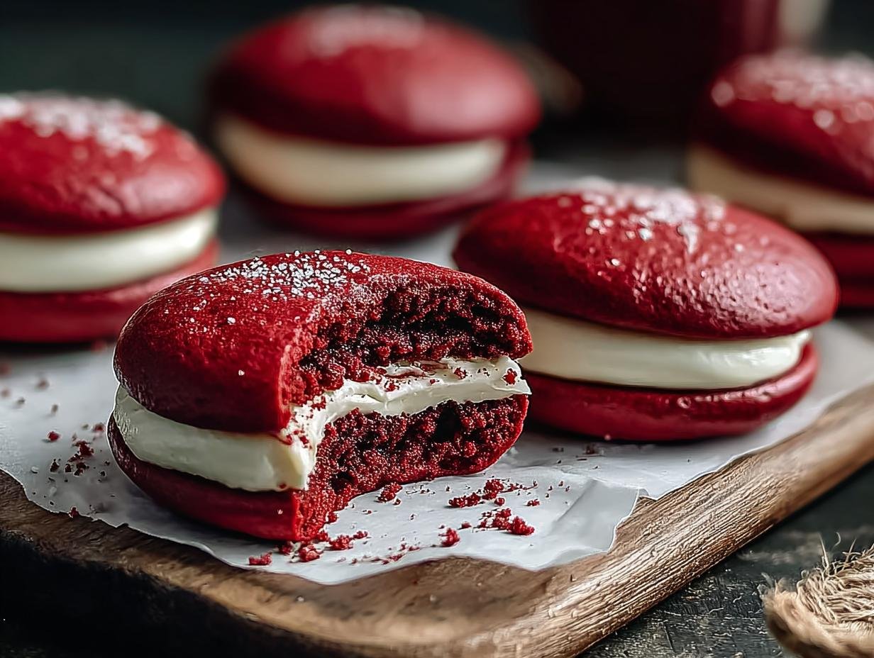 Red Velvet Whoopie Pies: 10 Amazing Quick Bites - Red Velvet Whoopie Pies - additional detail