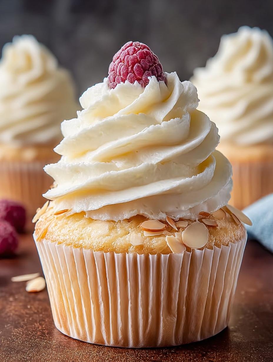 Almond Wedding Cake Cupcakes