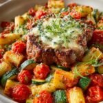 Cheesy Garlic Zucchini Steak