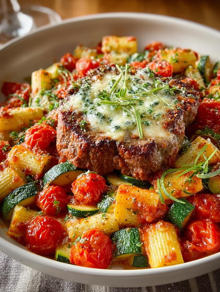 Delicious Cheesy Garlic Zucchini Steak Recipe to Savor 1 Cheesy Garlic Zucchini Steak