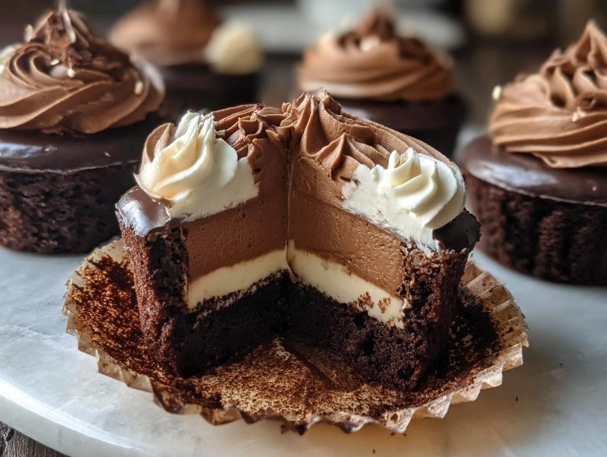 Amazing Chocolate Coffee Cream Cupcakes 1 3 Amazing Chocolate Coffee Cream Cupcakes 1 - Chocolate Coffee Cream Cupcakes - additional detail