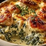 Creamy Chicken Spinach Casserole