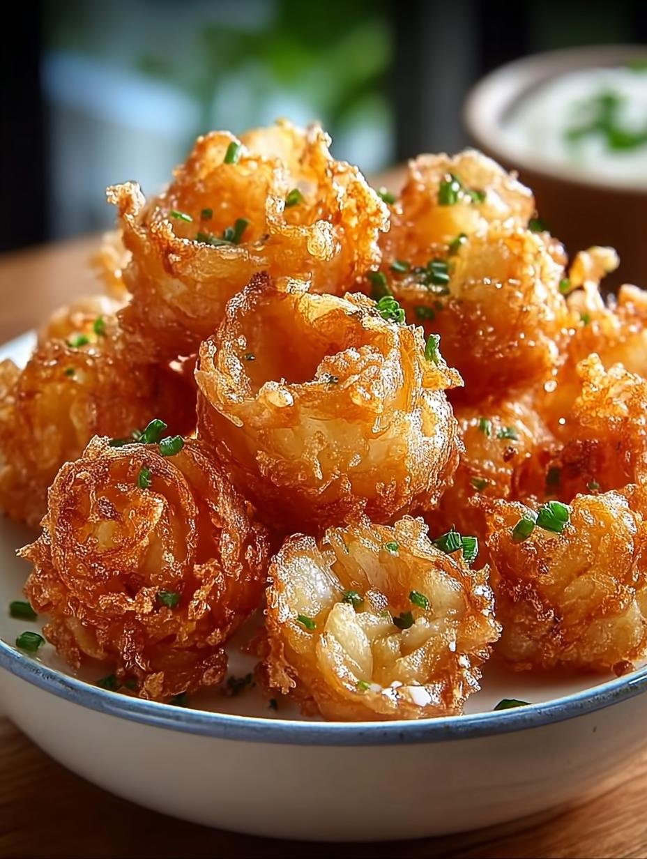 Crispy Mini Bloomin Onions: Irresistible Snack Recipe - Crispy Mini Bloomin Onions - additional detail