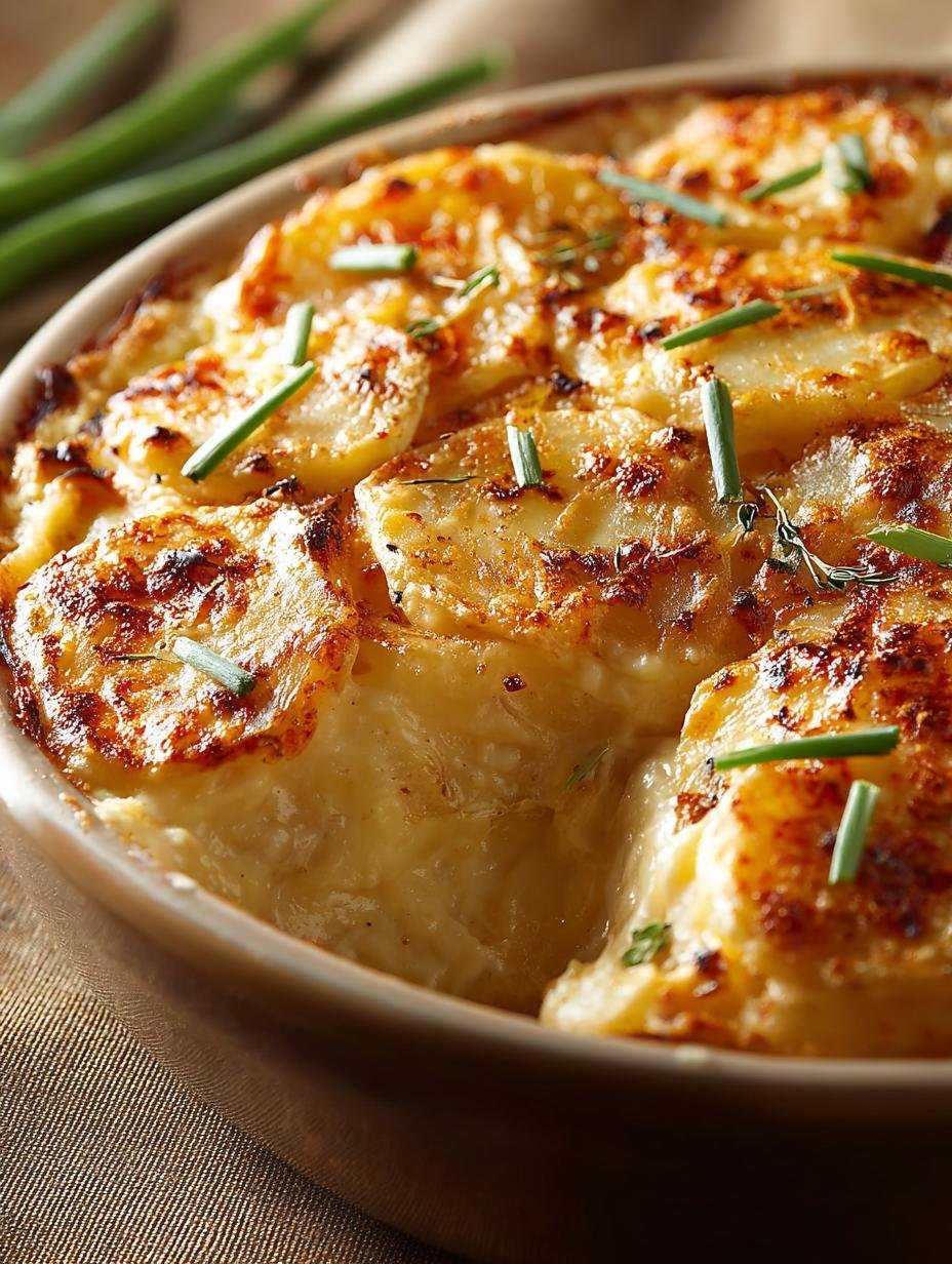 Crockpot Scalloped Potatoes: 7 Cheesy Comfort Layers - Crockpot Scalloped Potatoes - additional detail