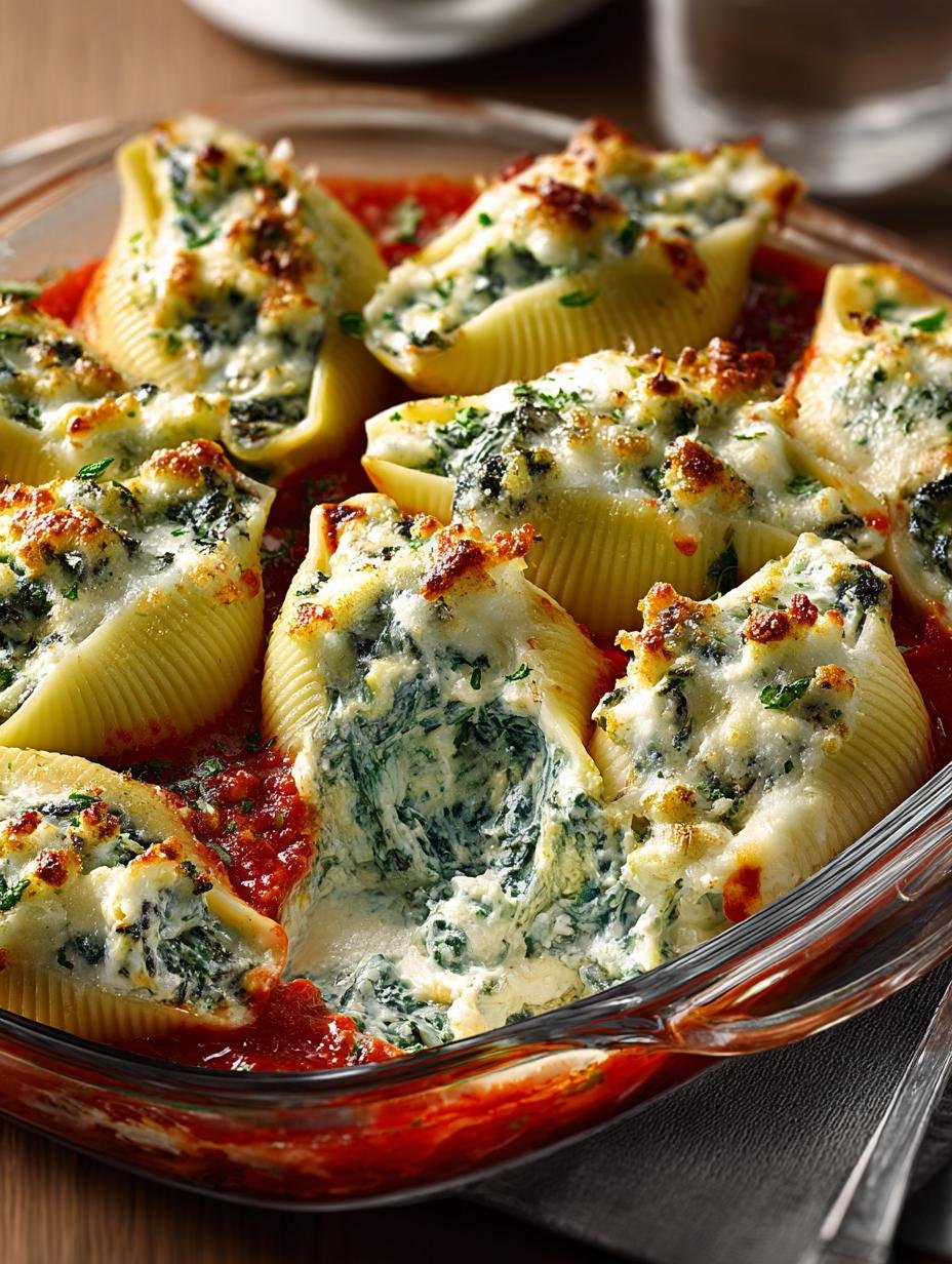 Decadent Spinach Stuffed Shells: 7 Irresistible Reasons - Decadent Spinach Stuffed Shells - additional detail