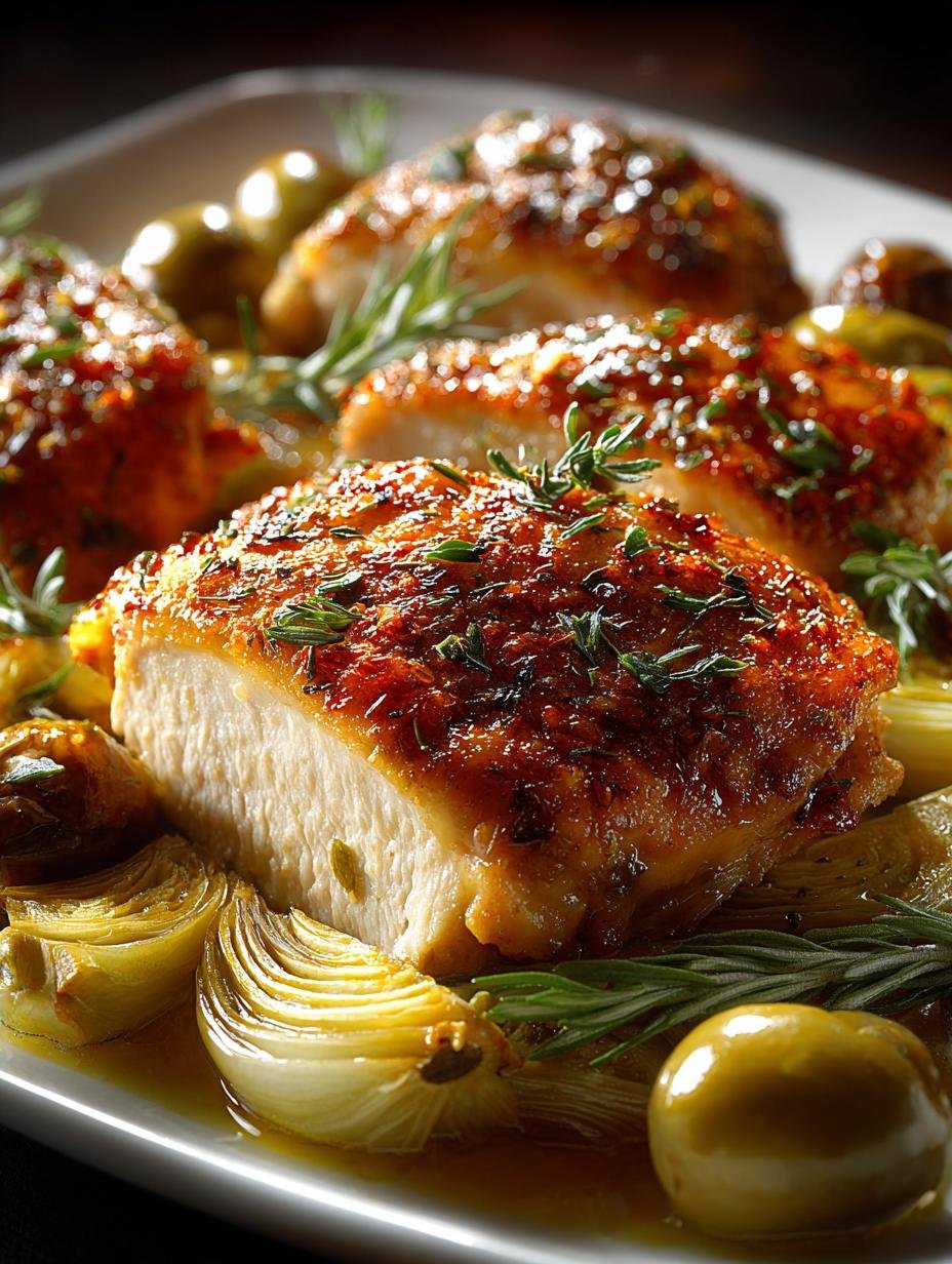 Double Duty Chicken with Olives & Artichokes Recipe - Double Duty Chicken with - additional detail