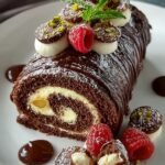 Dubai Chocolate Roll Cake