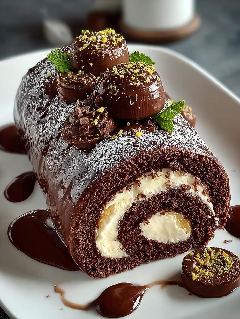 Delicious Dubai Chocolate Roll Cake Recipe You Must Try - Dubai Chocolate Roll Cake - additional detail