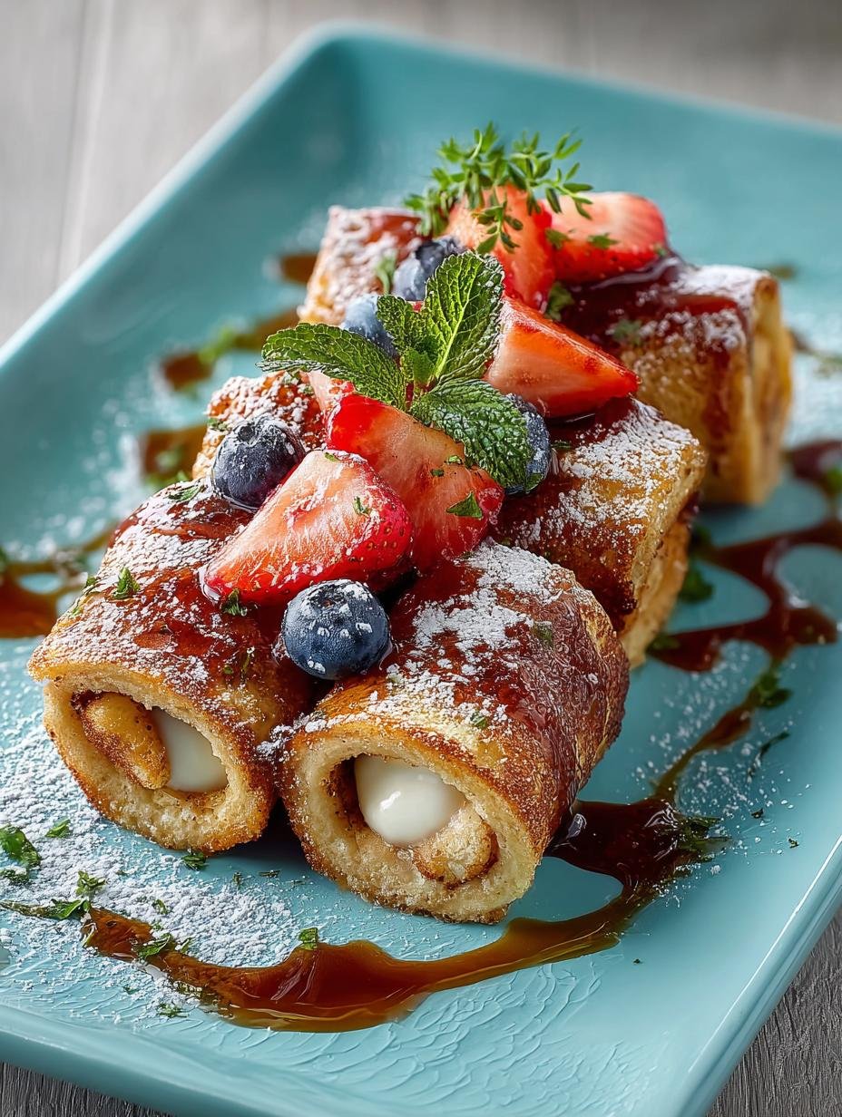 Delicious French Toast Roll Ups with Creamy Filling - French Toast Roll Ups - main visual representation