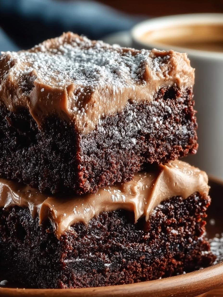 Frosted Coffee Brownies Incredible for Coffee Lovers - Frosted Coffee Brownies Incredible - additional detail