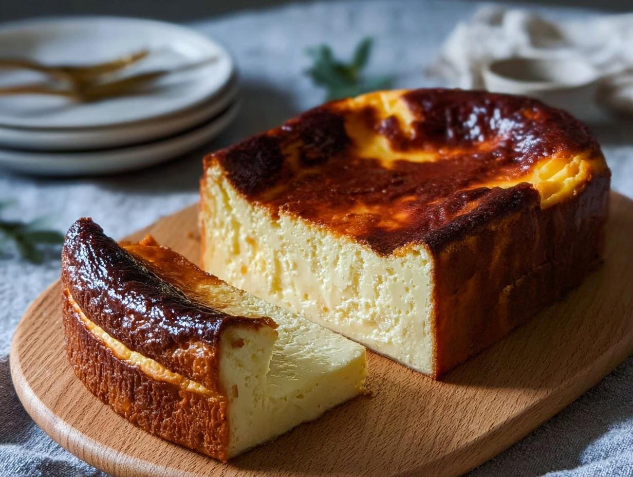 Easy Loaf Pan Basque Cheesecake Recipe That's Amazing - Loaf Pan Basque Cheesecake - additional detail