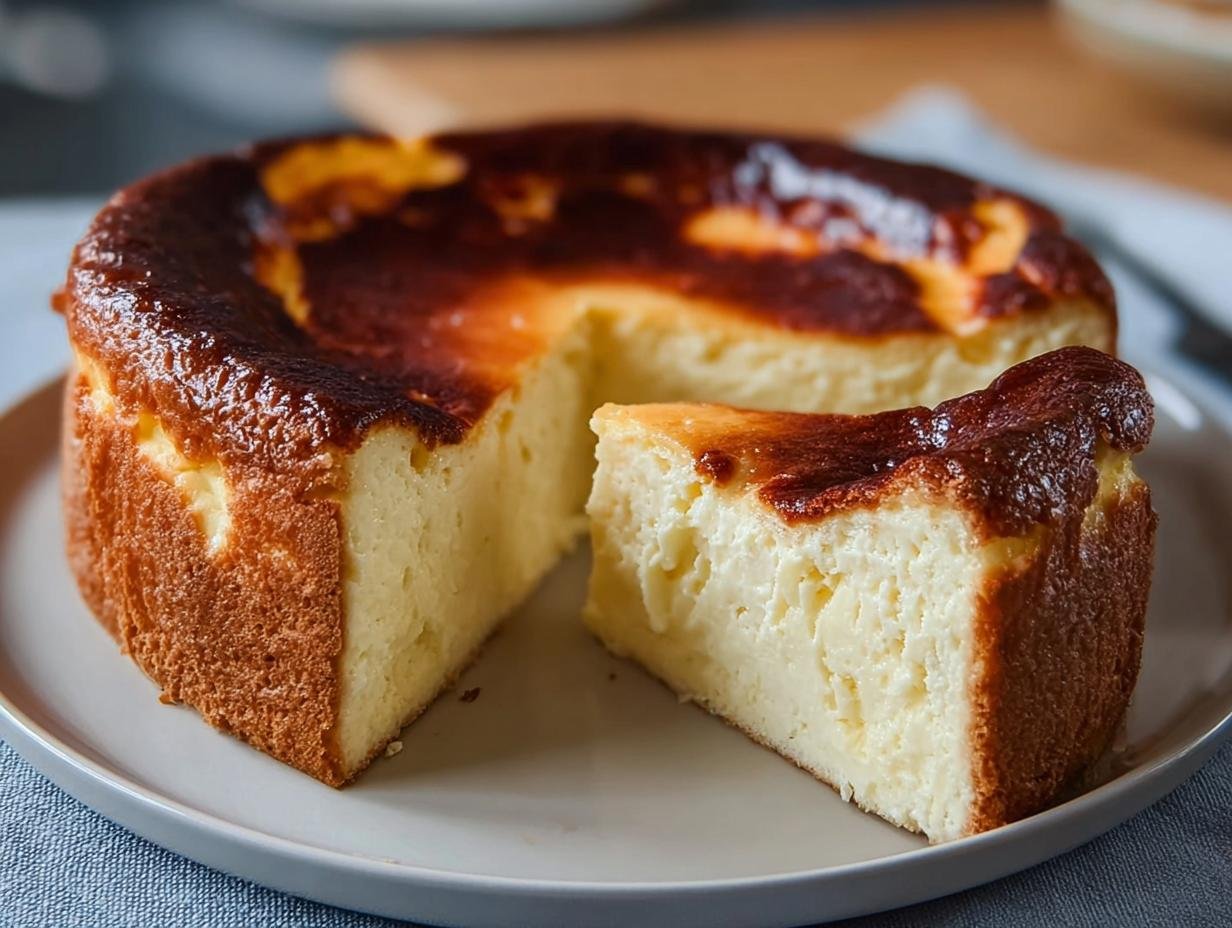Loaf Pan Basque Cheesecake