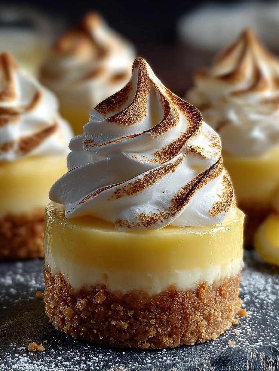 Mini Lemon Meringue Cheesecakes: 12 Irresistible Bites - Mini Lemon Meringue Cheesecakes - main visual representation