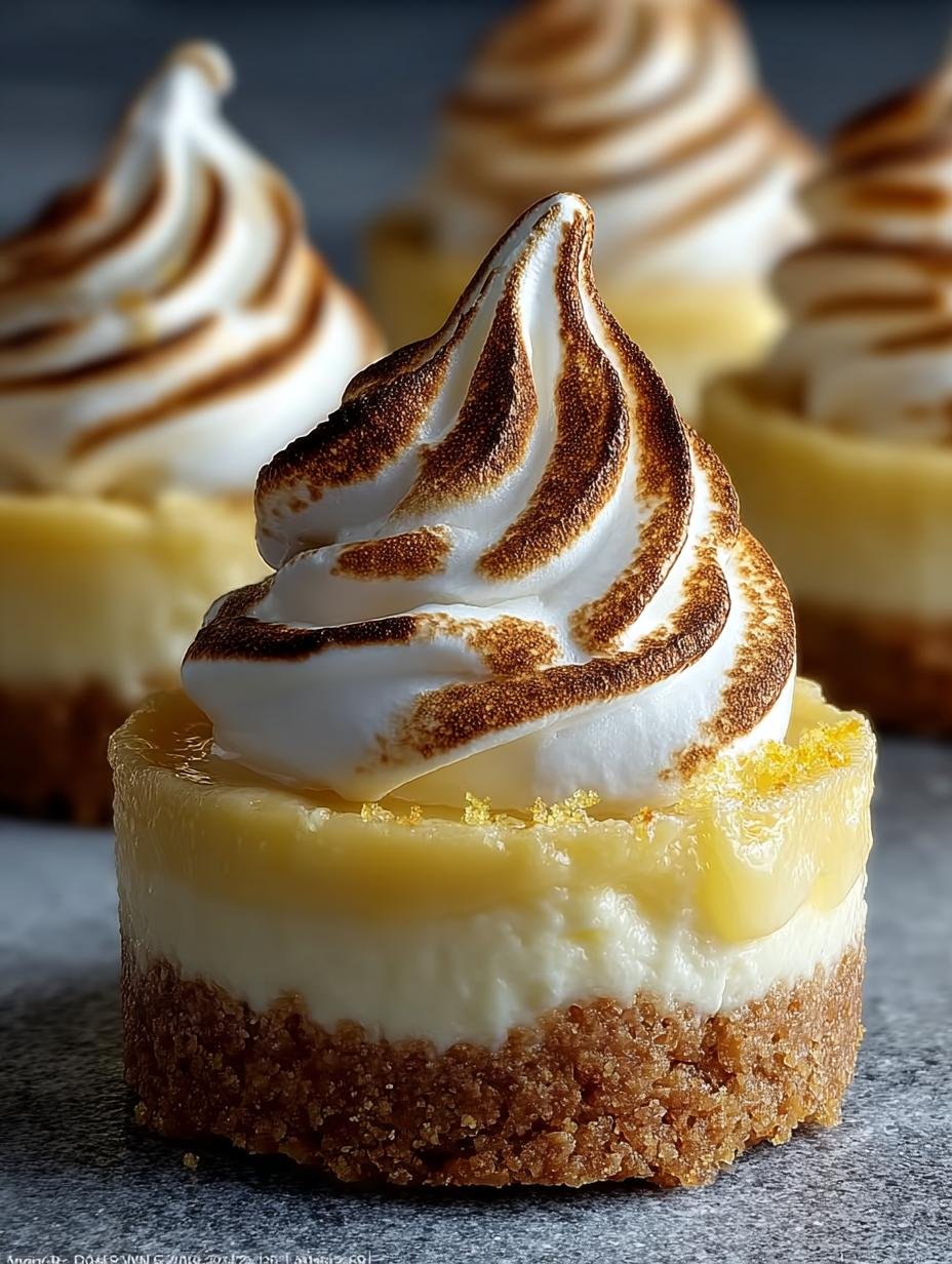 Mini Lemon Meringue Cheesecakes: 12 Irresistible Bites - Mini Lemon Meringue Cheesecakes - additional detail