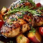 Peach Chicken with Balsamic