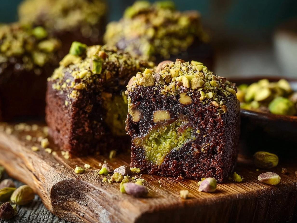 Incredible Pistachio Ferrero Rocher Brownies 15 Min 1 Pistachio Ferrero Rocher Brownies