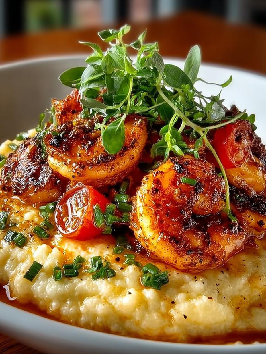 Red Snapper Shrimp Grits: A Delicious Cajun Delight - Red Snapper Shrimp Grits - additional detail