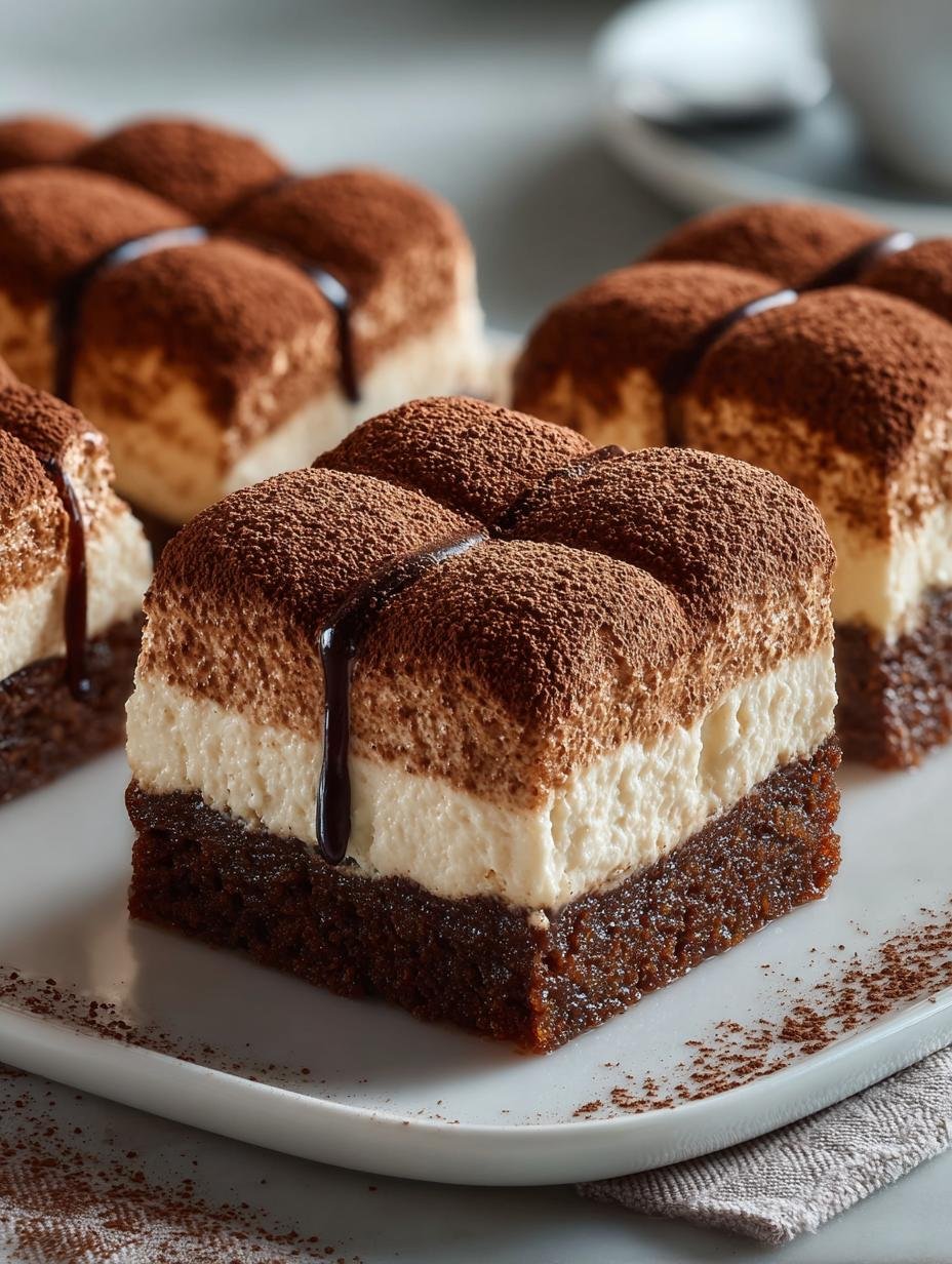 Tiramisu Brownies: 7 Layers of Indulgent Elegance - Tiramisu Brownies - additional detail
