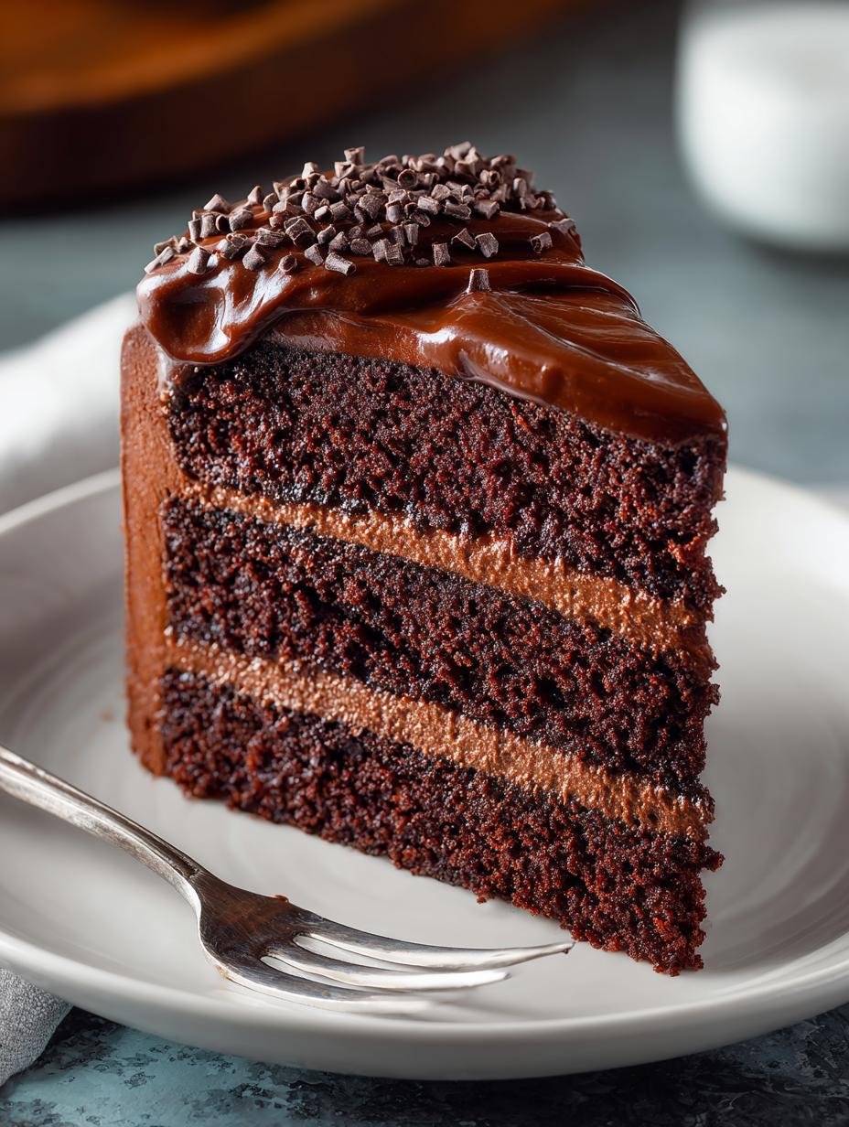 Indulge in This Heavenly Triple Chocolate Cake Recipe - Triple Chocolate Cake - additional detail
