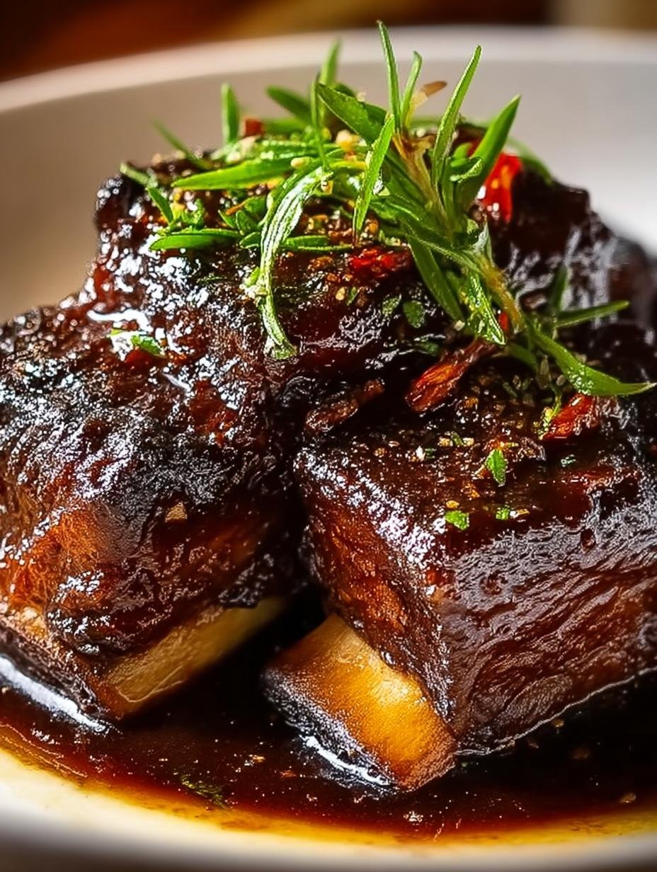 Balsamic Bourbon Short Ribs