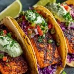 Blackened Salmon Tacos with