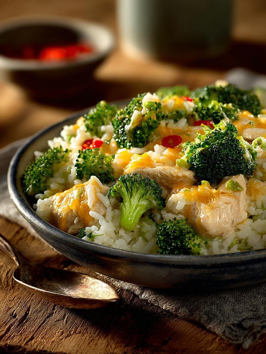 Delicious Broccoli Rice Cheese Chicken Casserole Recipe - Broccoli Rice Cheese Chicken - main visual representation
