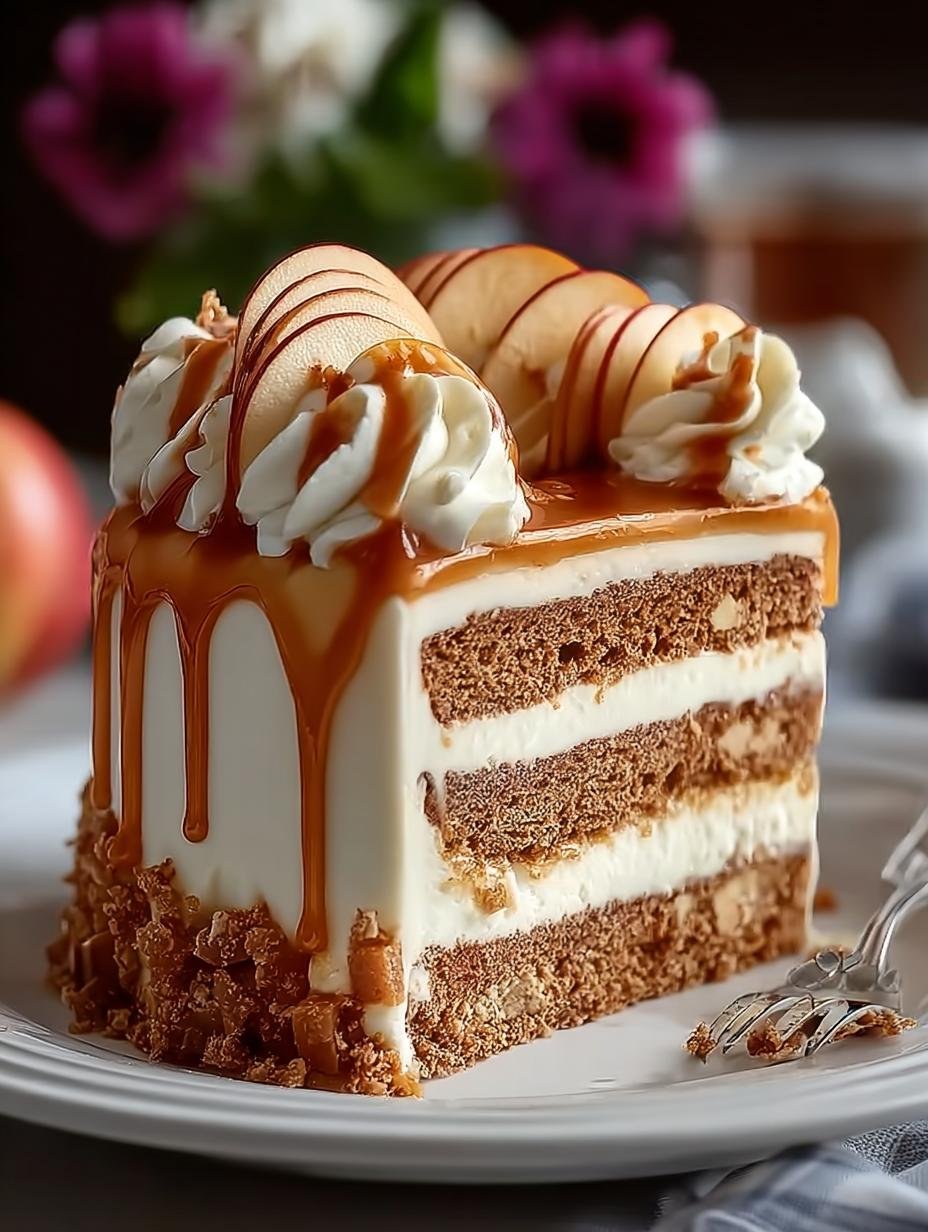 Indulge in 7 Layers of Caramel Apple Dream Cake 1 Caramel Apple Dream Cake