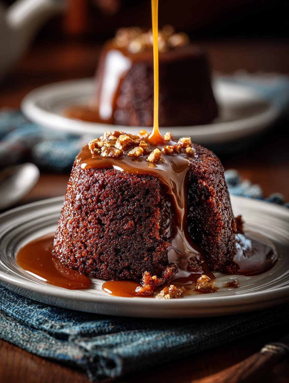 Chocolate Sticky Toffee Puddings: 2 Rich Servings to Share - Chocolate Sticky Toffee Puddings - main visual representation