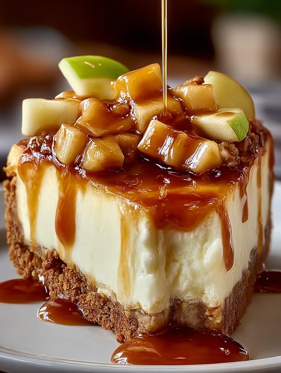 Dreamy Caramel Apple Cheesecake: 8 Indulgent Layers - Dreamy Caramel Apple Cheesecake - additional detail