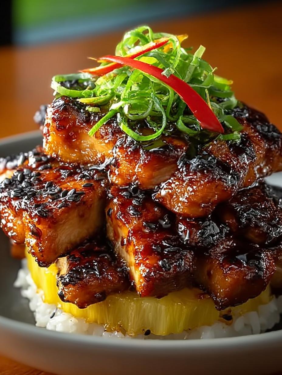 Delicious Hawaiian Huli Huli Chicken Stack Recipe - Hawaiian Huli Huli Chicken - additional detail