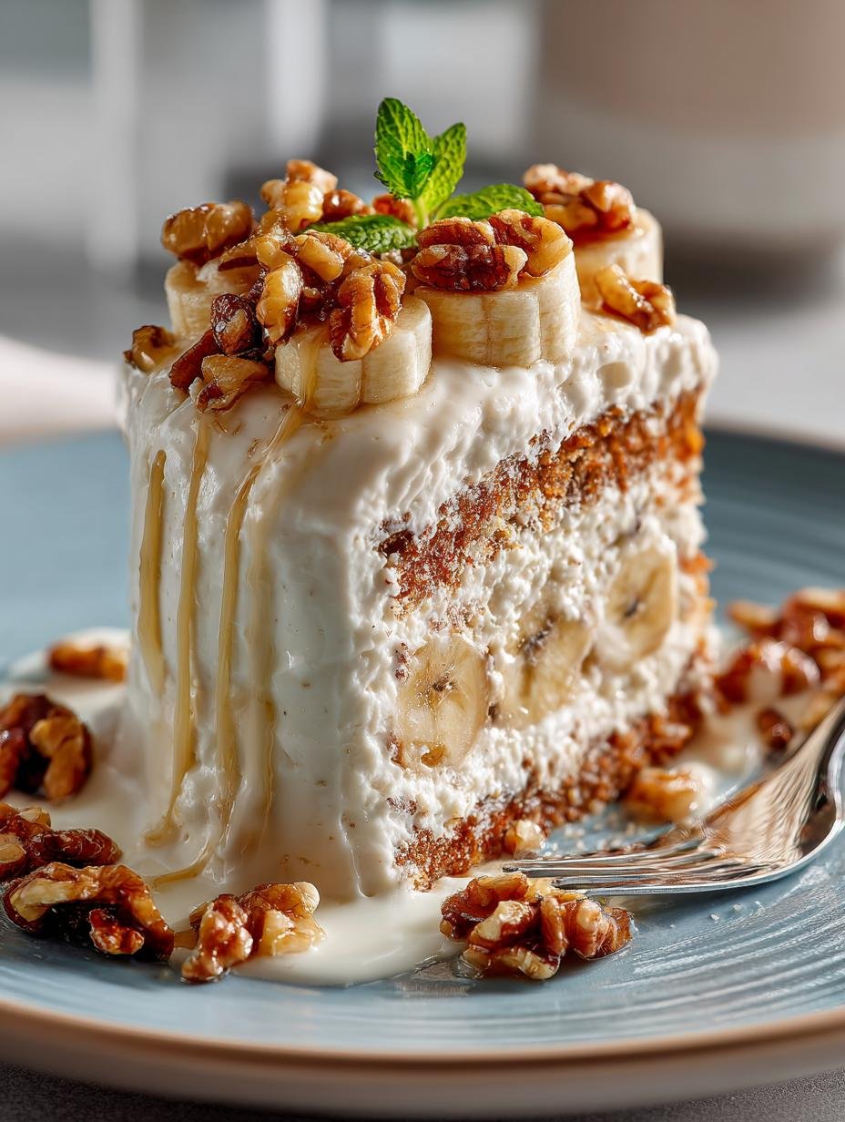 Heavenly Banana Walnut Cream Cake: 12 Layers of Indulgence - Heavenly Banana Walnut Cream - additional detail