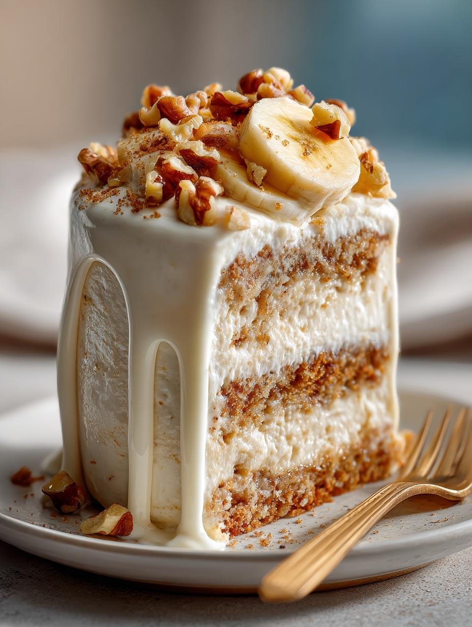 Heavenly Banana Walnut Cream Cake: 12 Layers of Indulgence 1 Heavenly Banana Walnut Cream
