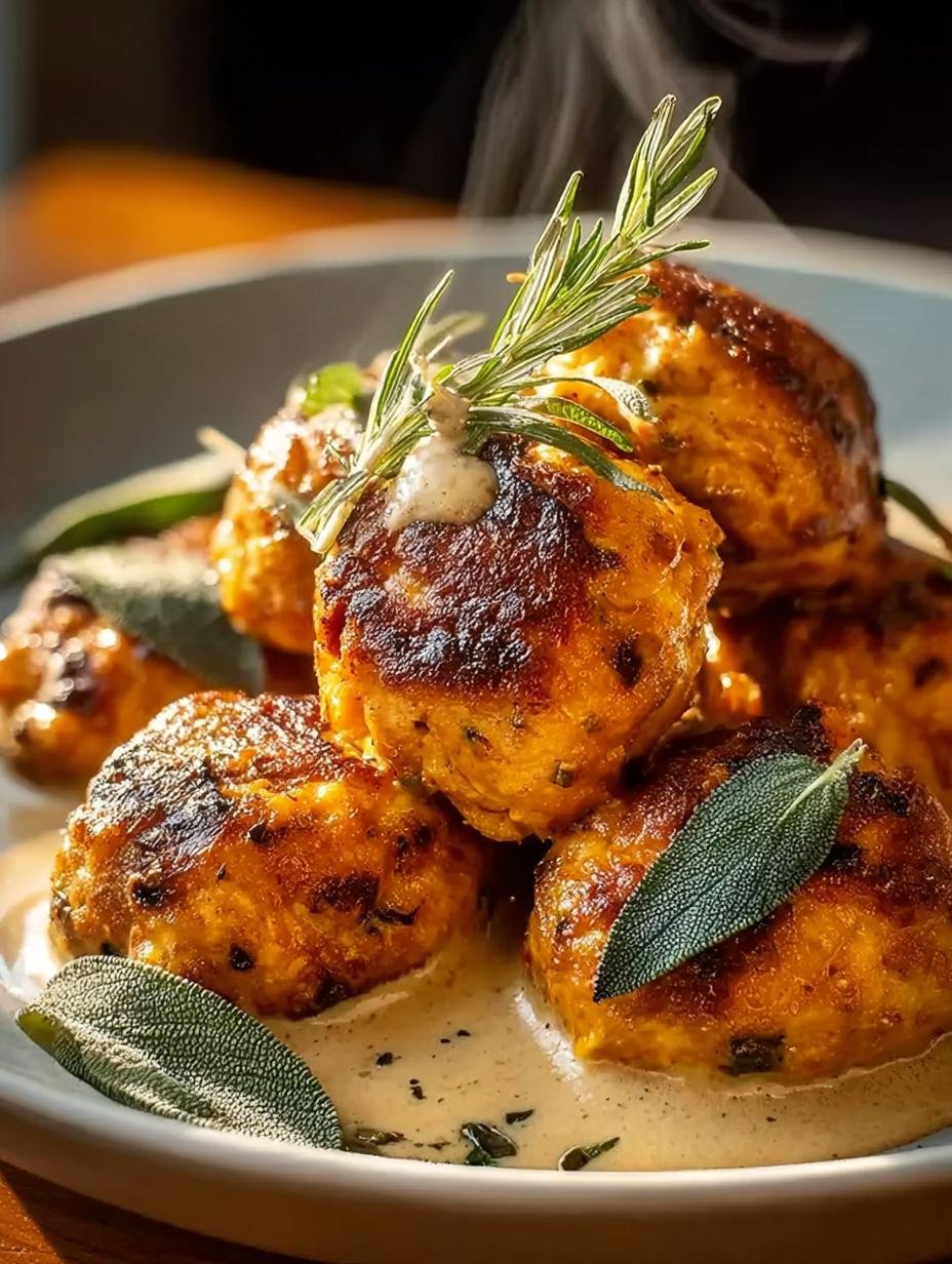 Pumpkin Chicken Meatballs Sage: A Savory Fall Delight 2 Pumpkin Chicken Meatballs Sage: A Savory Fall Delight - Pumpkin Chicken Meatballs Sage - main visual representation