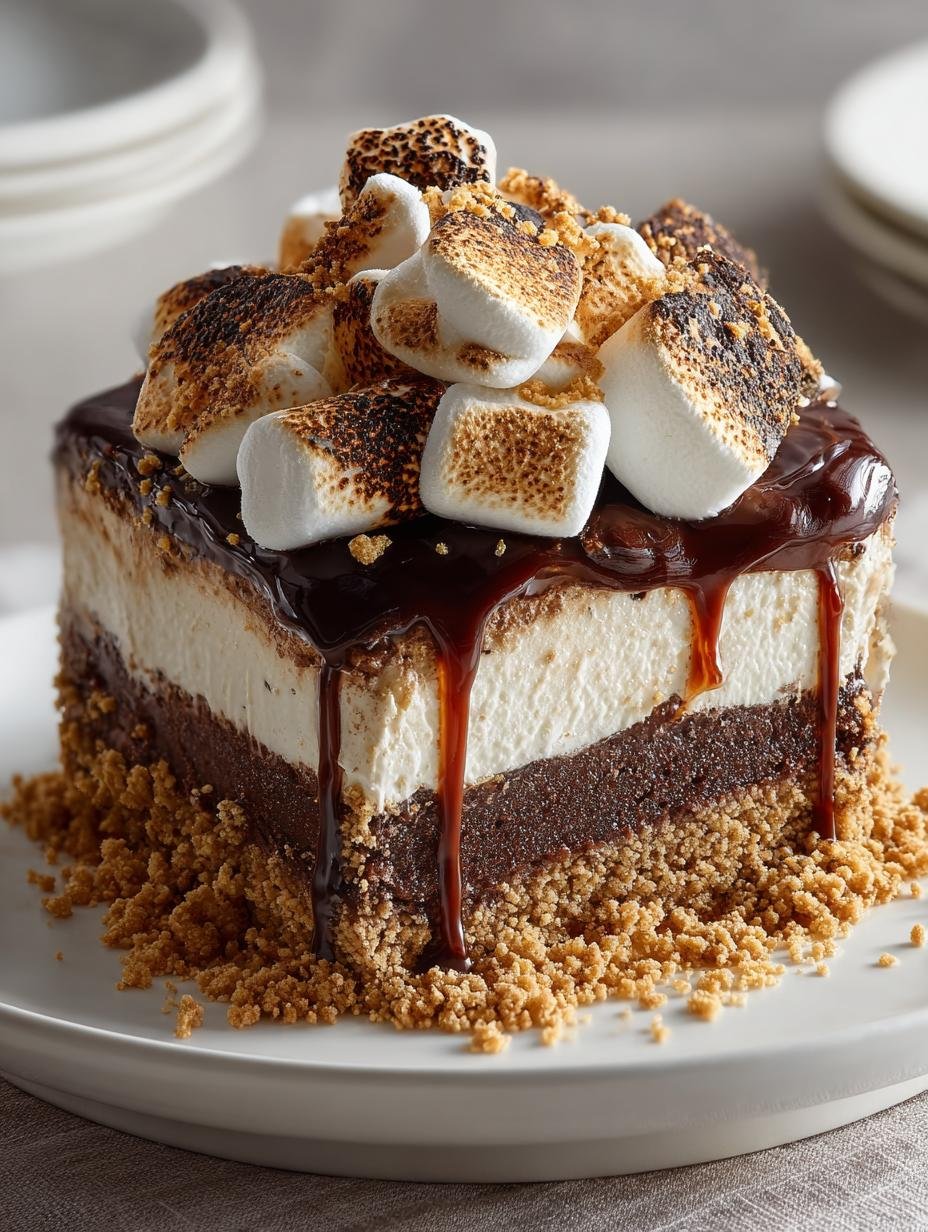 Indulge in 7 Layers of S'mores Cake Bliss - Smores Cake - additional detail