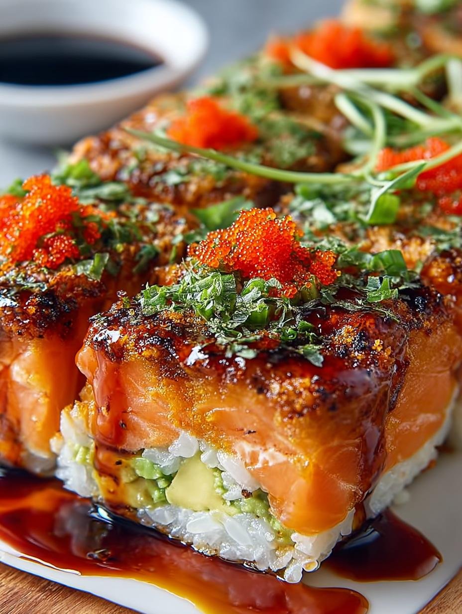 Spicy Salmon Sushi Bake