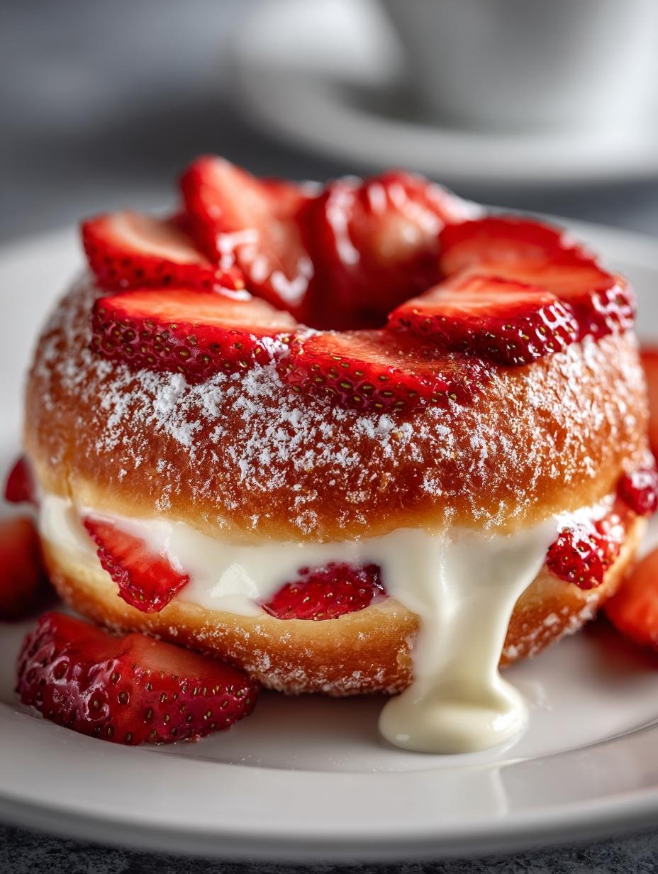 Strawberry Cheesecake Donuts: 12 Irresistible Delights - Strawberry Cheesecake Donuts - additional detail