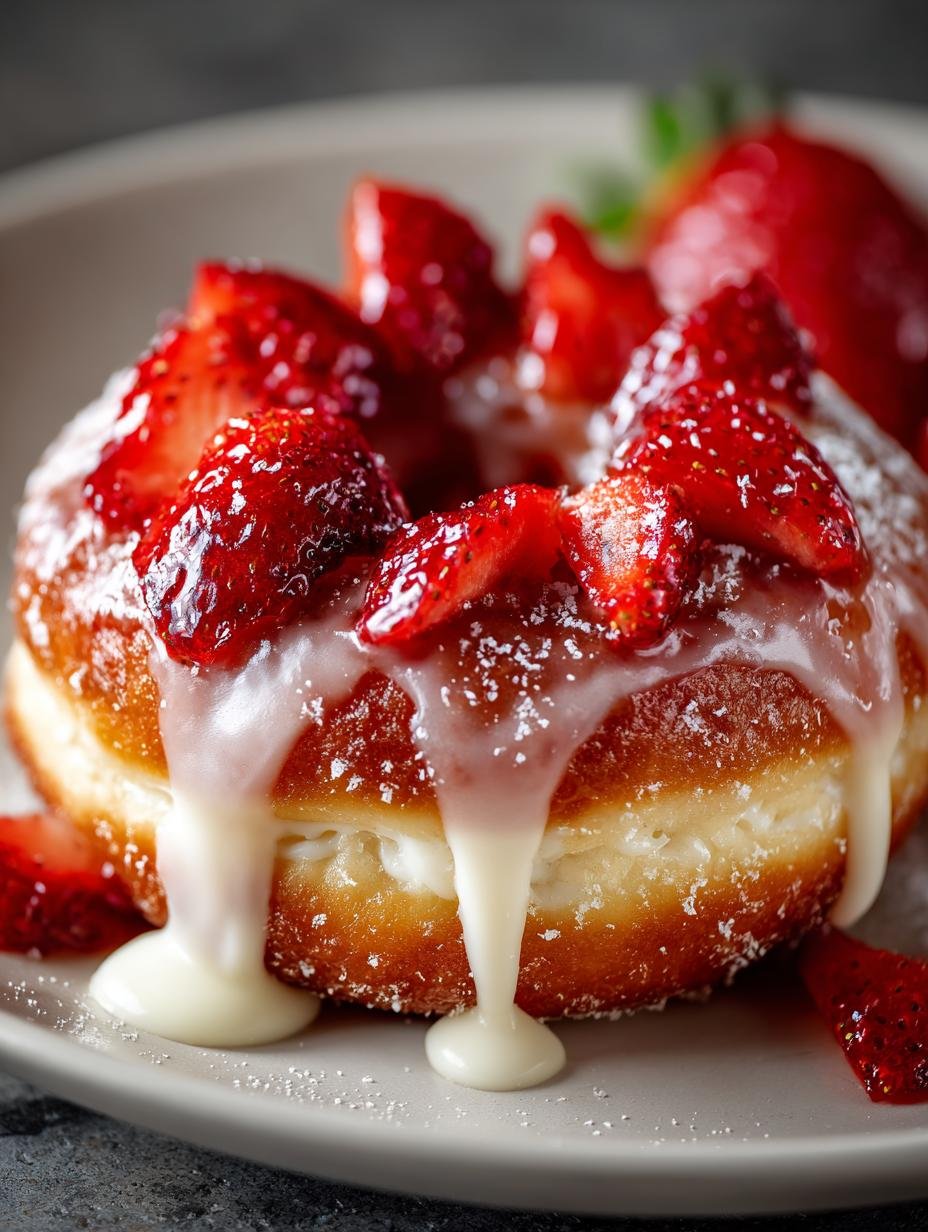 Strawberry Cheesecake Donuts