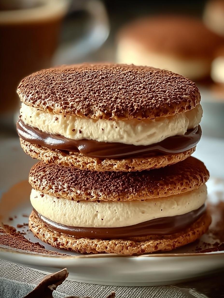 Tiramisu Sandwich Cookies: 12 Irresistible Layers of Joy - Tiramisu Sandwich Cookies - additional detail