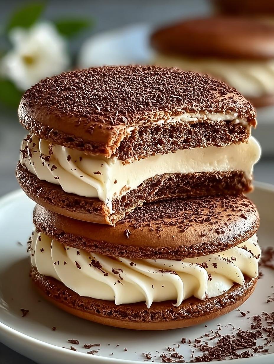 Tiramisu Sandwich Cookies